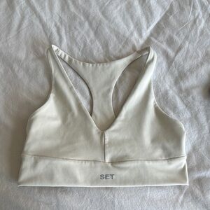 Set Active Cream Sports Bra